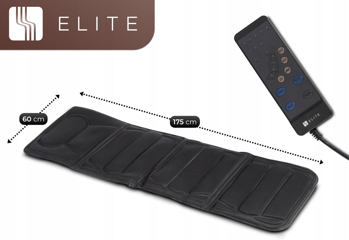 Massage Mat For Bed Car Seat Sofa Black ELITE ME-MC10 Packaging status original
