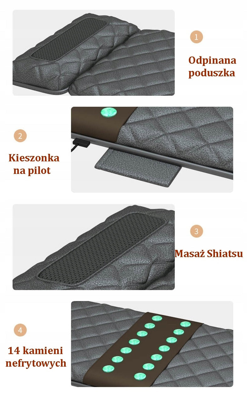 Massage Mat Massager Chair Massage Mattress for Back Body EAN (GTIN) 5903900371131