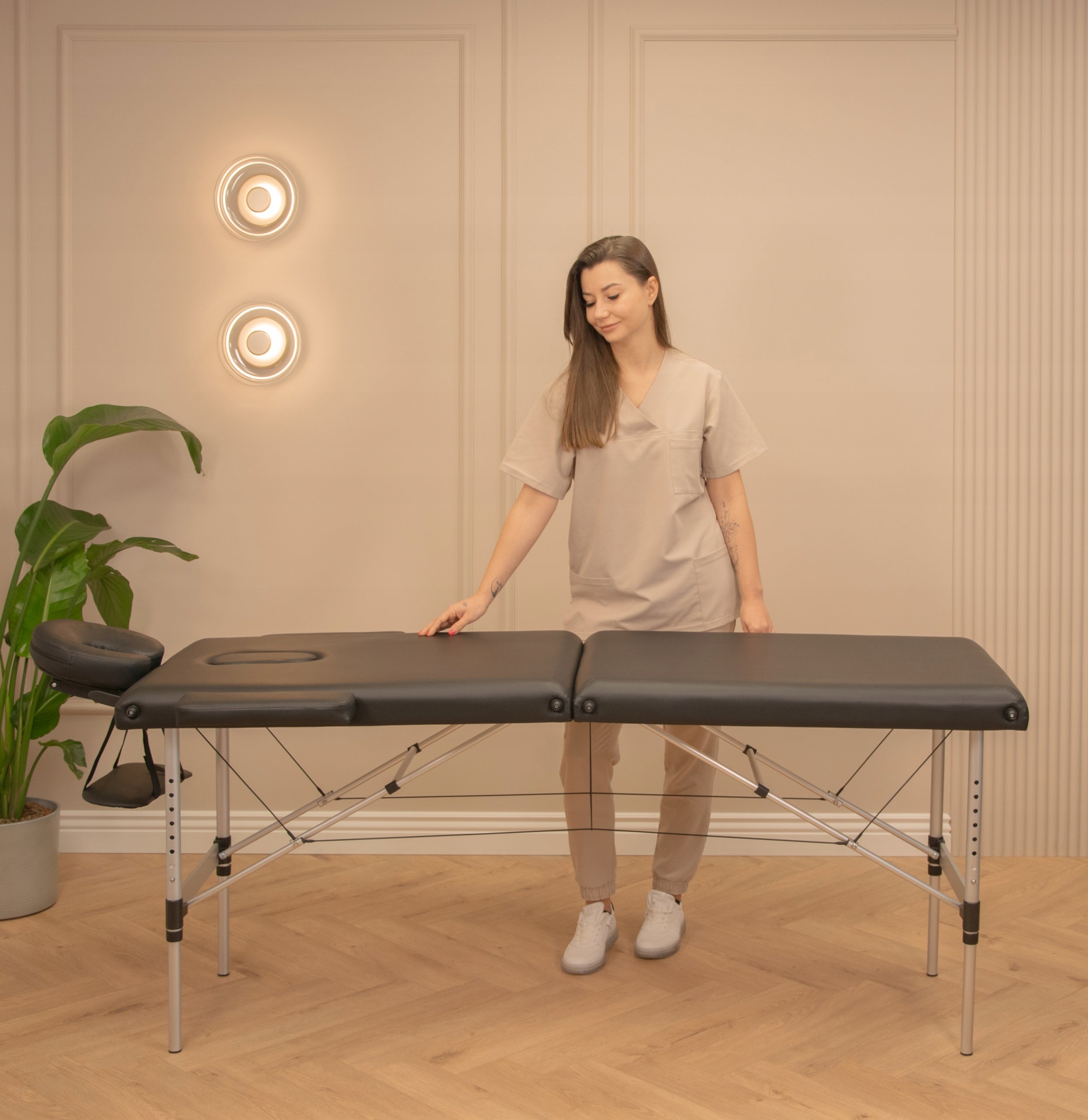 Massage Table Folding Bed Couch Cover 2-Segment Folding Alu Medical device yes