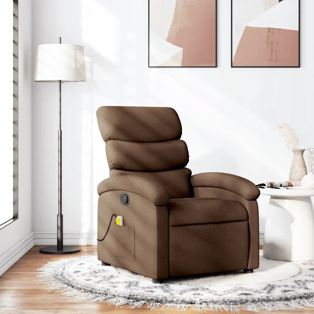 Massage chair folding brown 70x92x99,5 cm Brand no brand