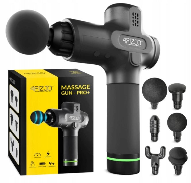 Massage gun MASSAGE GUN PRO+ 4FIZJO Massager 250W SUITCASE + 6 heads