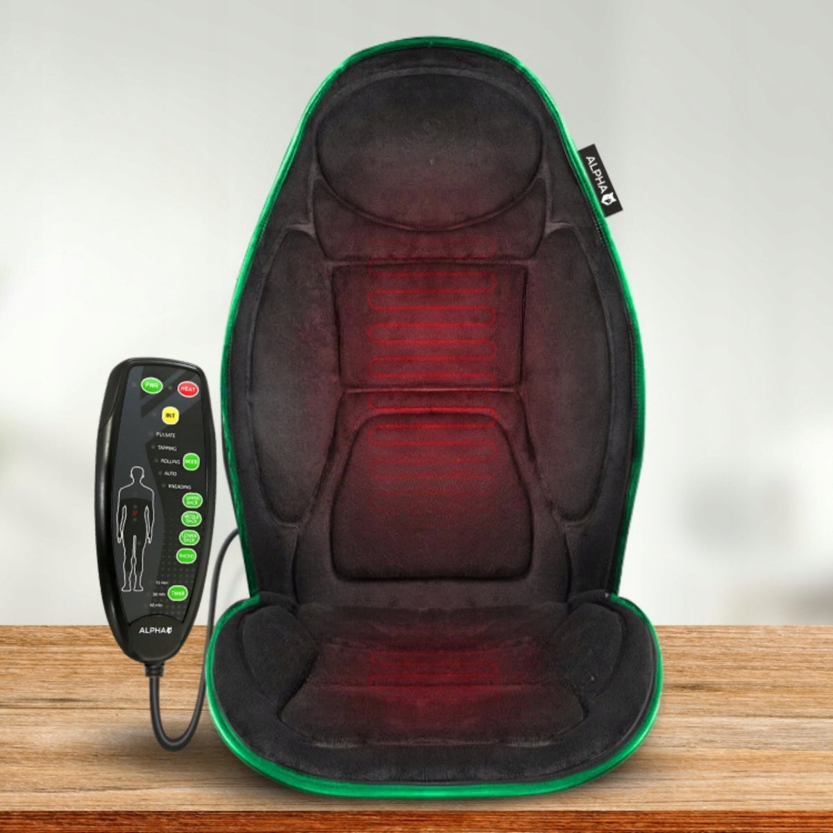 Massage mat ALPHA AMP-03 Black Power supply mains