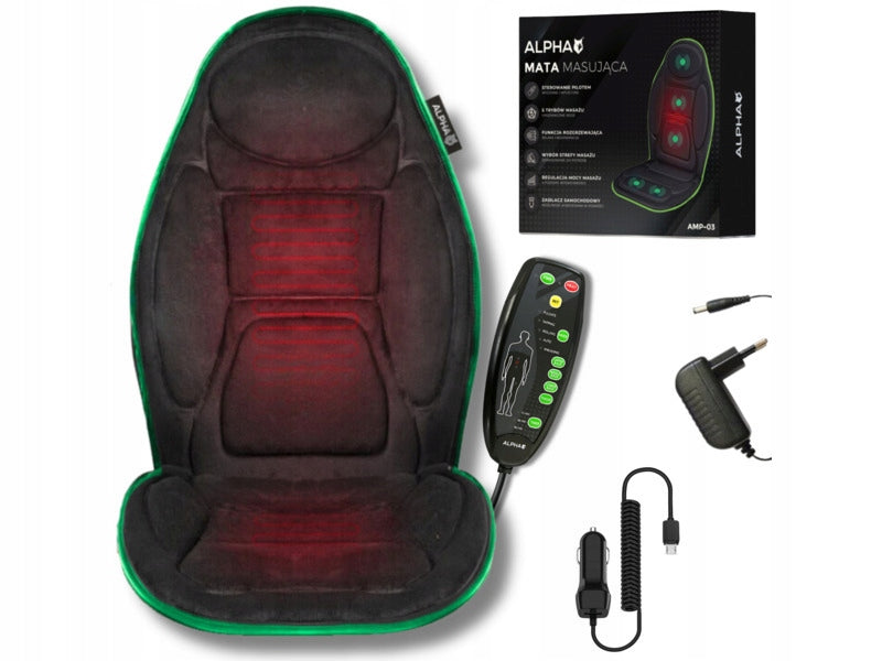 Massage mat ALPHA AMP-03 Black