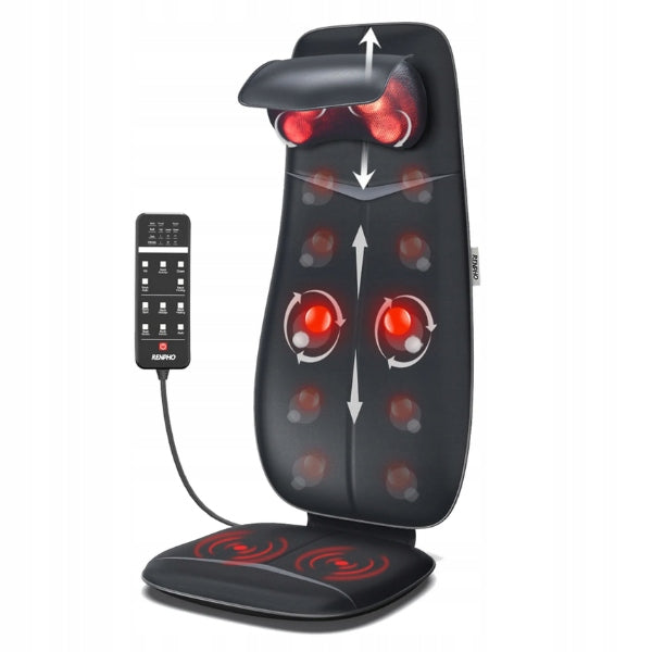 Massage mat RENPHO Shiatsu BM076 neck, back and shoulder massage Manufacturer code PEU-RF-BM076-BK