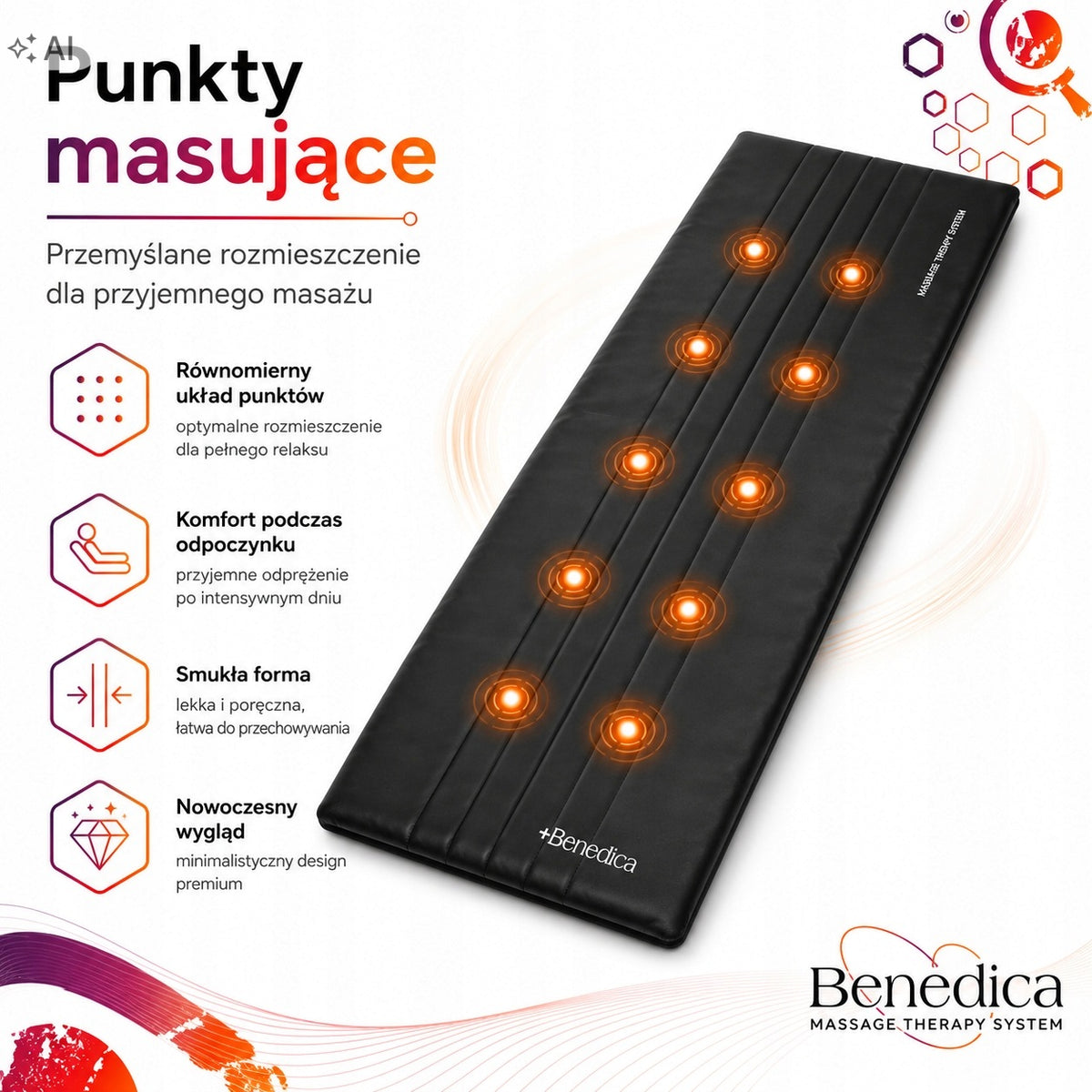 Massage mat black Brand MatMay