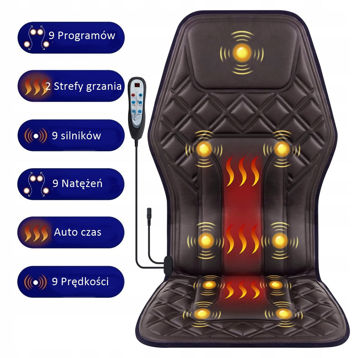 Massage mat for back massage, Shiatsu massager