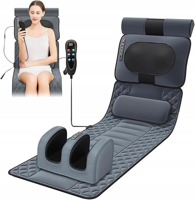 Massager Massage Mat with Heating Pillows for Full Body Massage