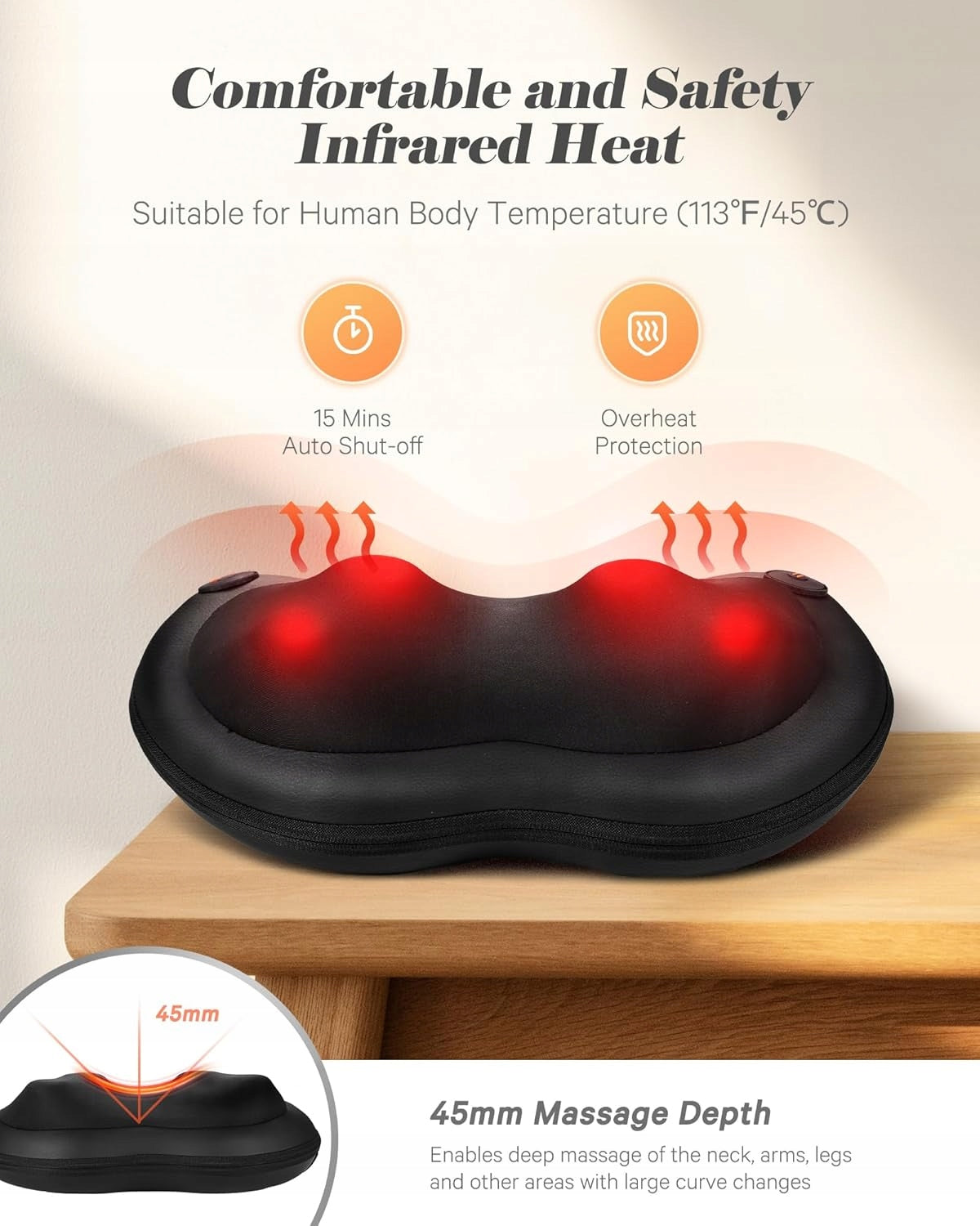 Massager massage pillow Shiatsu for neck and back Brand Shiatsu