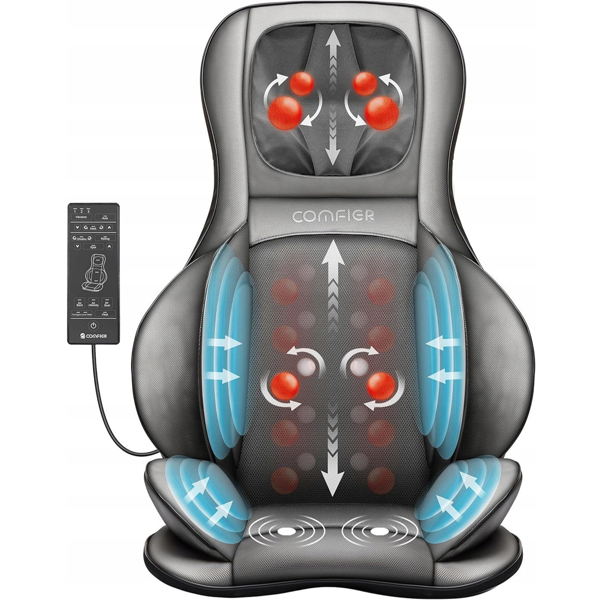 Massaging Mat Shiatsu Rolling Comfier CF-2307A-EU Grey