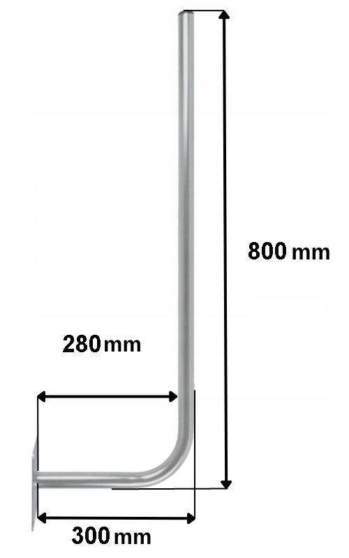 Mast Masonry Antenna Holder for Antenna Steel Galvanized SAT 80cm