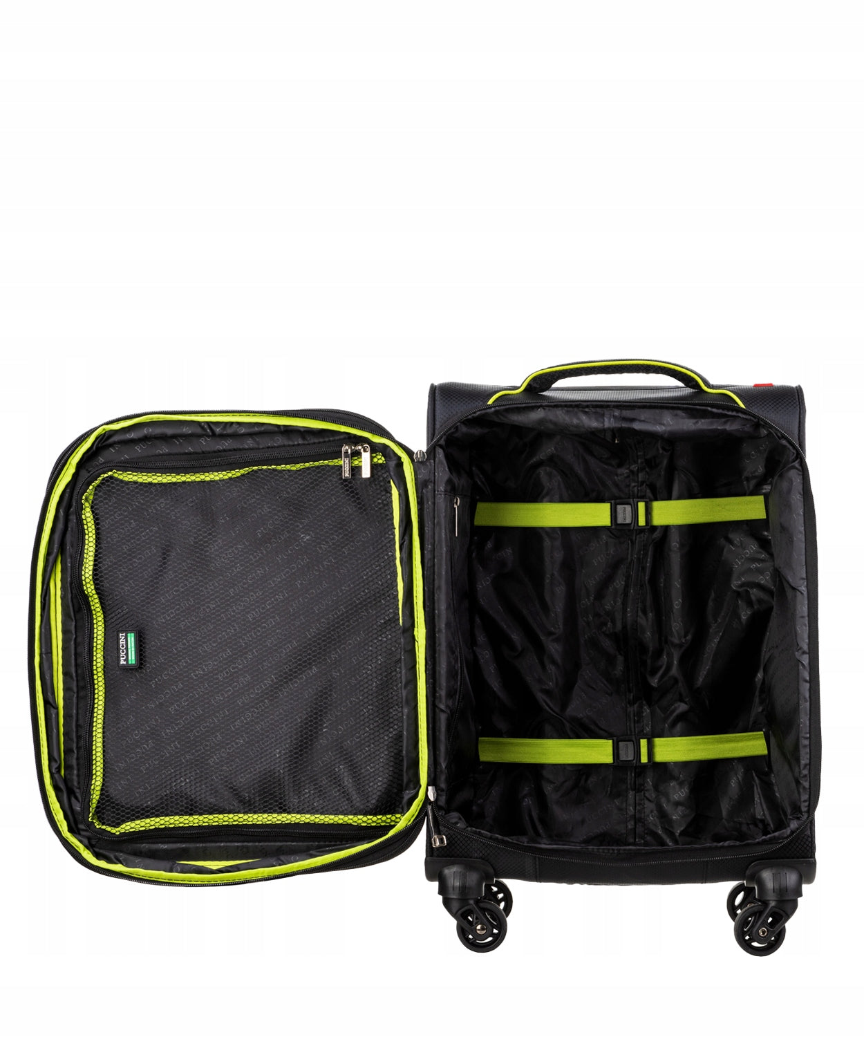 Material Travel Cabin Suitcase On Wheels PUCCINI Black EM50450C 1 Model EM50450C 1