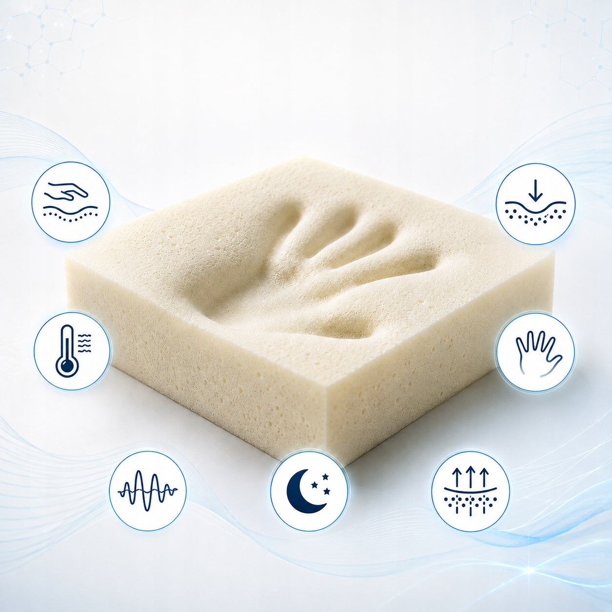 Mattress 100x200 foam 19cm latex and visco foam H2 H3 children durable Medical device no