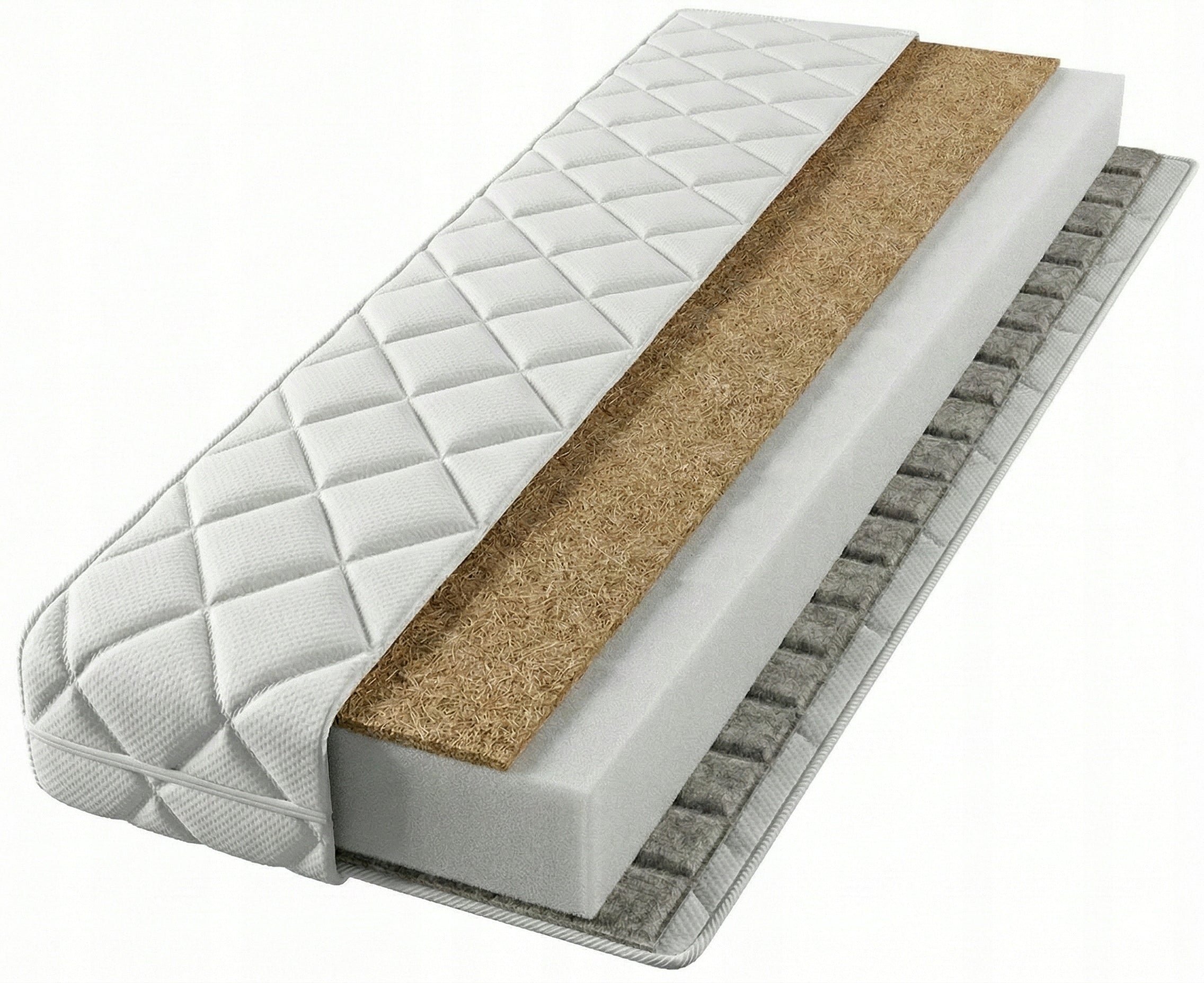 Mattress 120x60 Buckwheat Foam Coconut Anti-Allergic Removable Cover Packaging status original