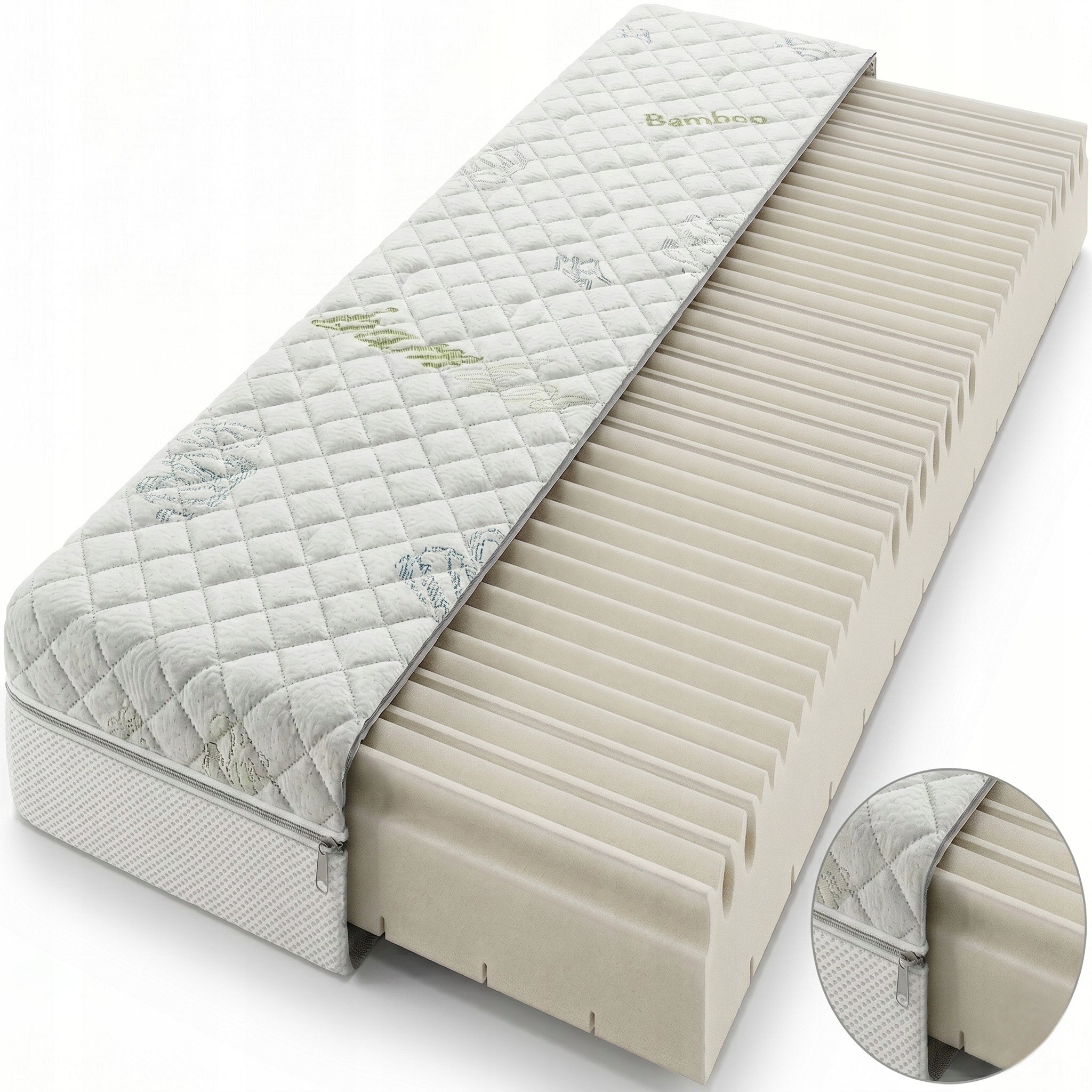 Mattress 120x60 Foam AirFlow Bamboo 3D Hard H3 for children OEKO-Tex Packaging status original