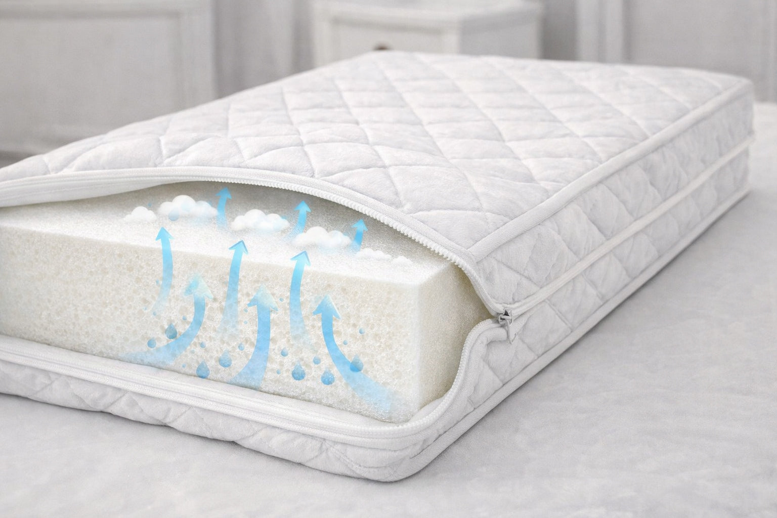 Mattress 120x60 for cot foam medium - hard children 60x120 cm Packaging status original