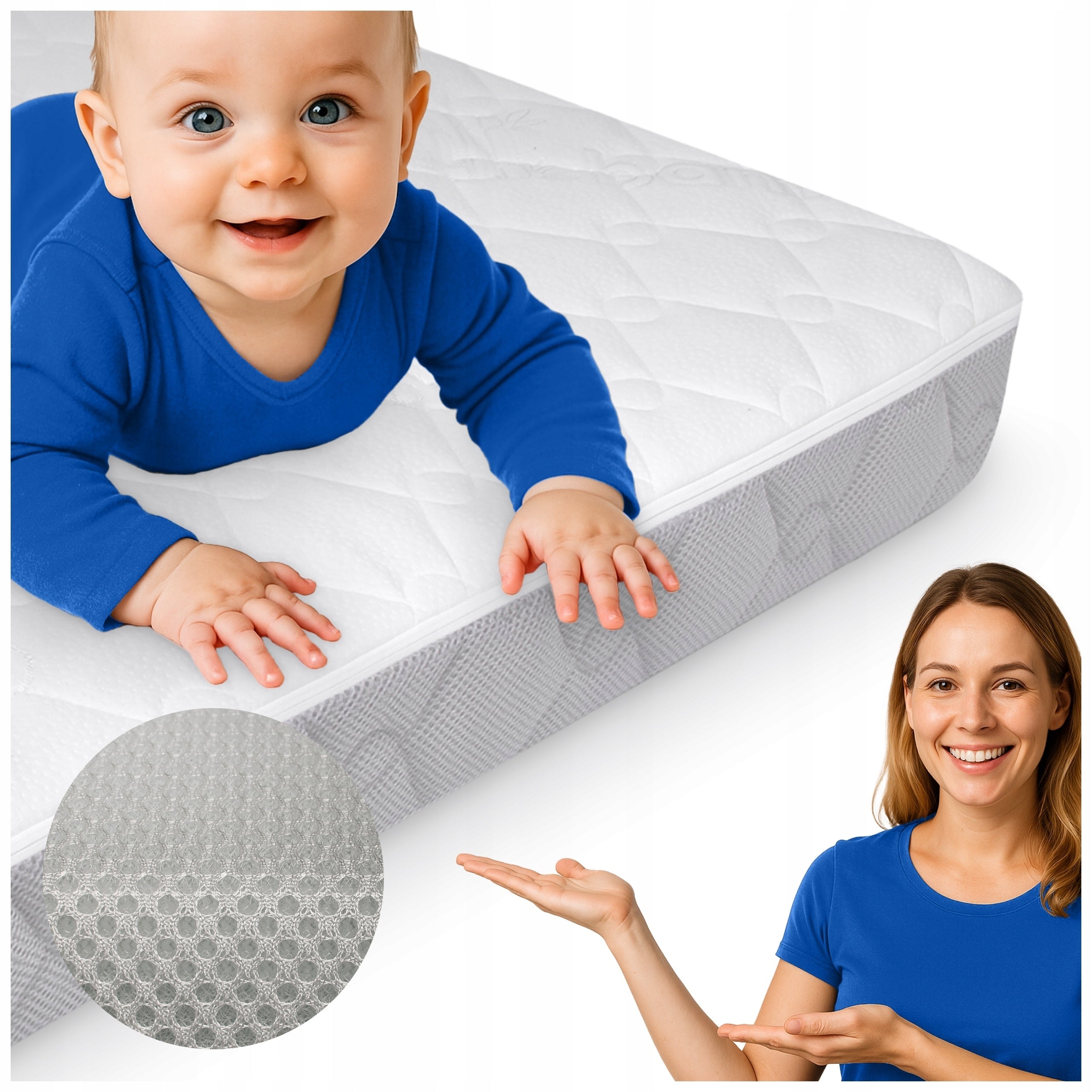 Mattress 160x80 for cot Harmoony children's hard 80x160 cm for baby