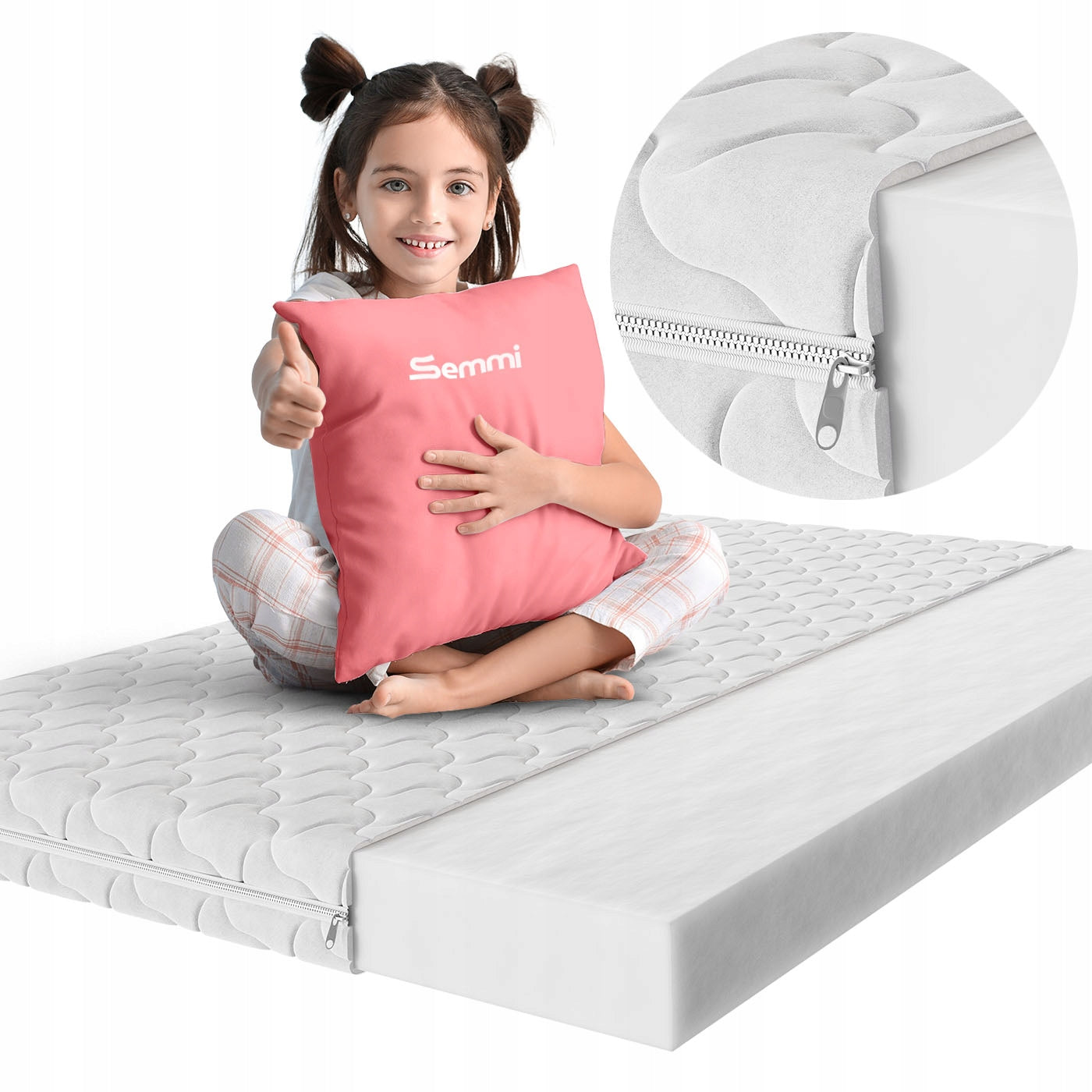 Mattress 190x80 Children's Foam 12cm H3 Baby