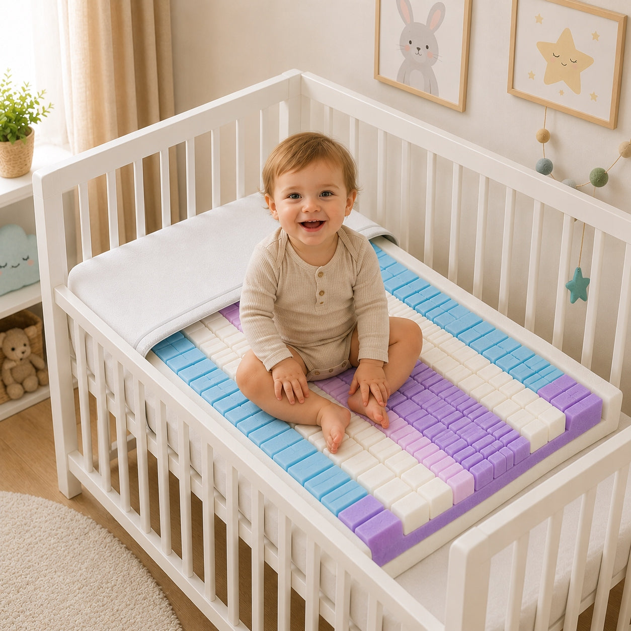 Mattress 70x140 foam children 7 zones anti-allergic comfort 15cm Packaging status original