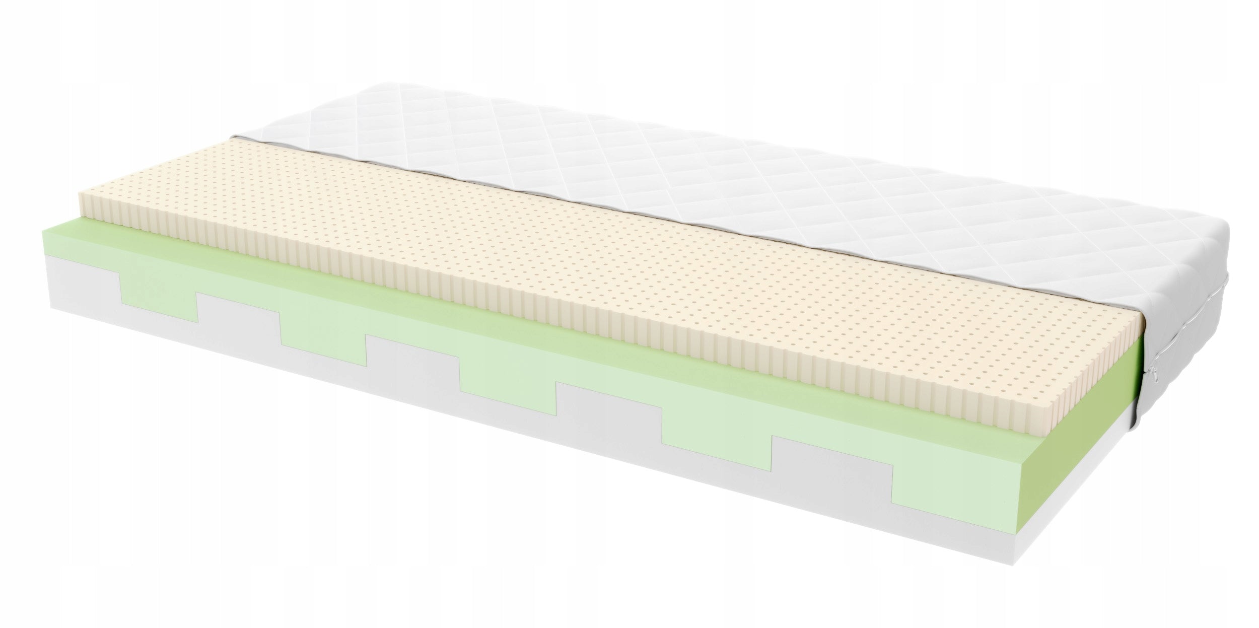 Mattress 90x180 polyurethane foam T25 zone latex BERRY Brand ŚpijZdrowo