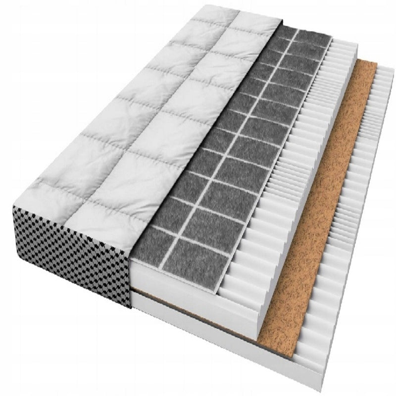 Mattress Buckwheat Foam Coconut AERO PREMIUM LUX 140x70 x13cm Zone Modular