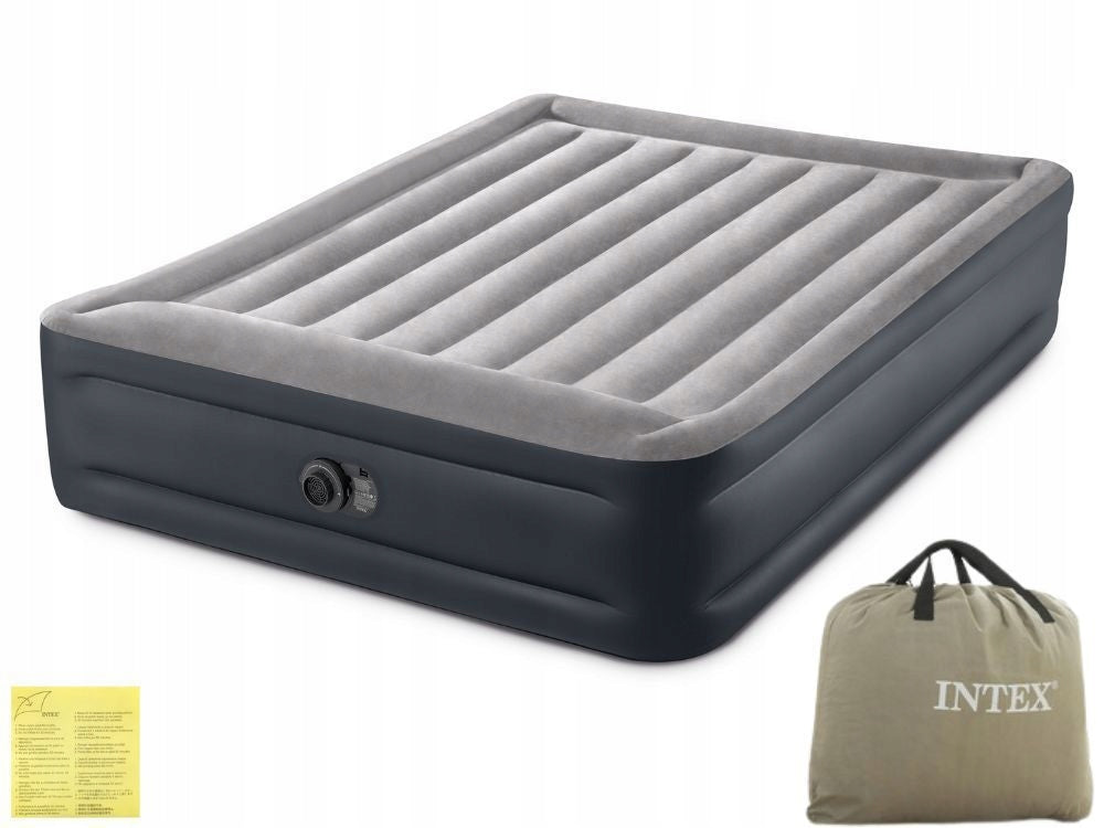 Mattress Inflatable Double Bed INTEX with Pump 230V Velour MODEL 2026 Manufacturer code 64136ND