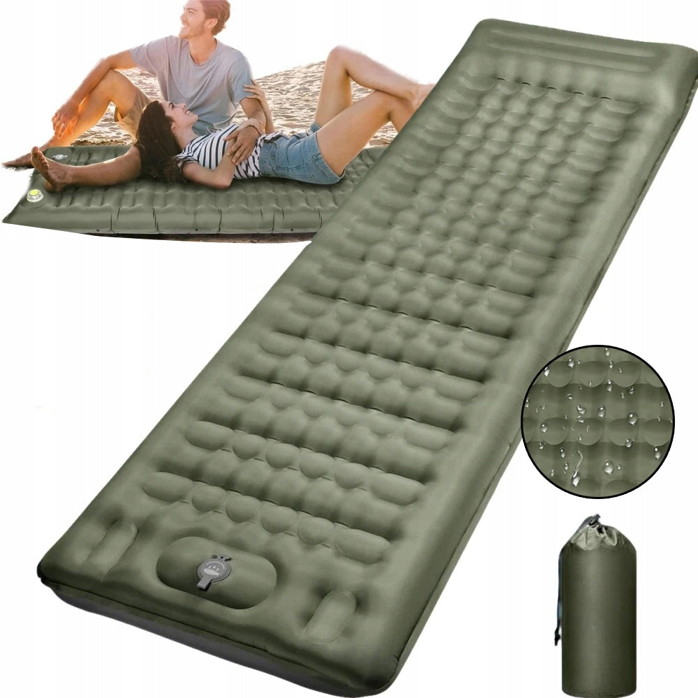 Mattress Inflatable Tourist Mat With Pillow Lightweight Camping Under Tent