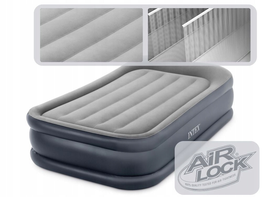 Mattress Inflatable Velour Bed with Pump 230V Intex 64132ND MODEL 2026 Manufacturer code 64132