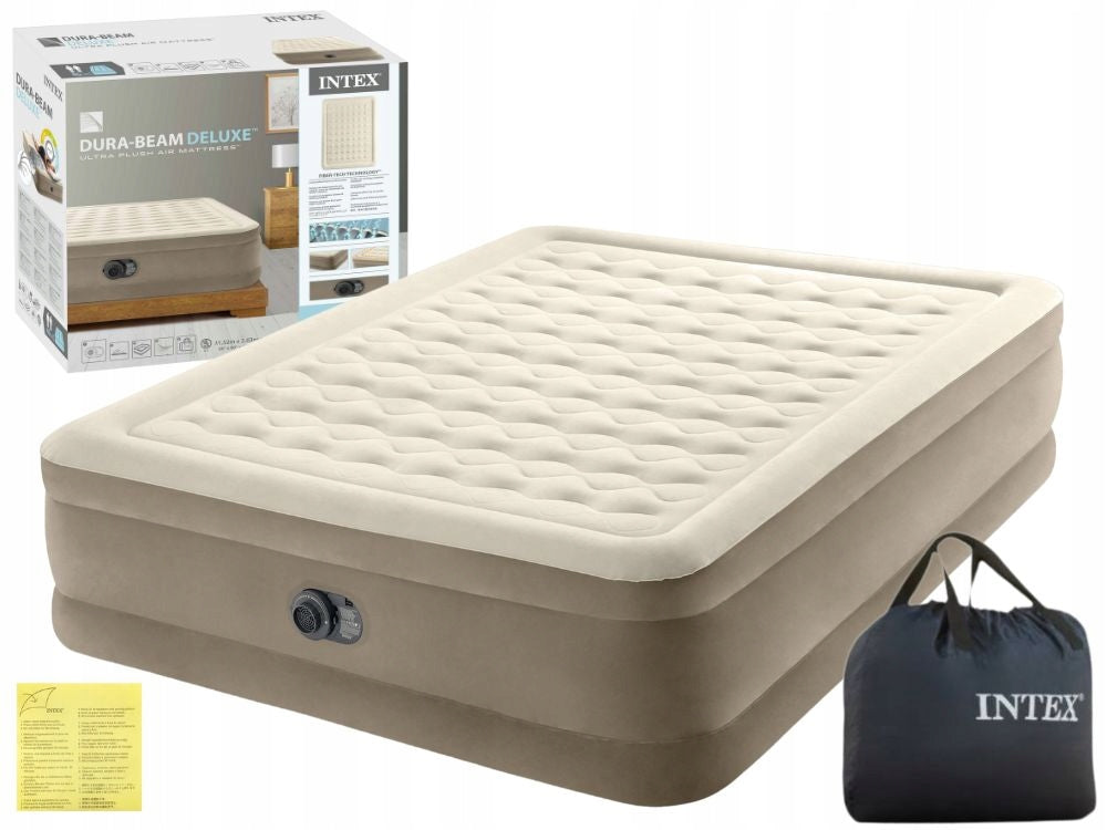 Mattress Inflatable Velour Double Bed 203x152x46 Intex 64428ND New2026