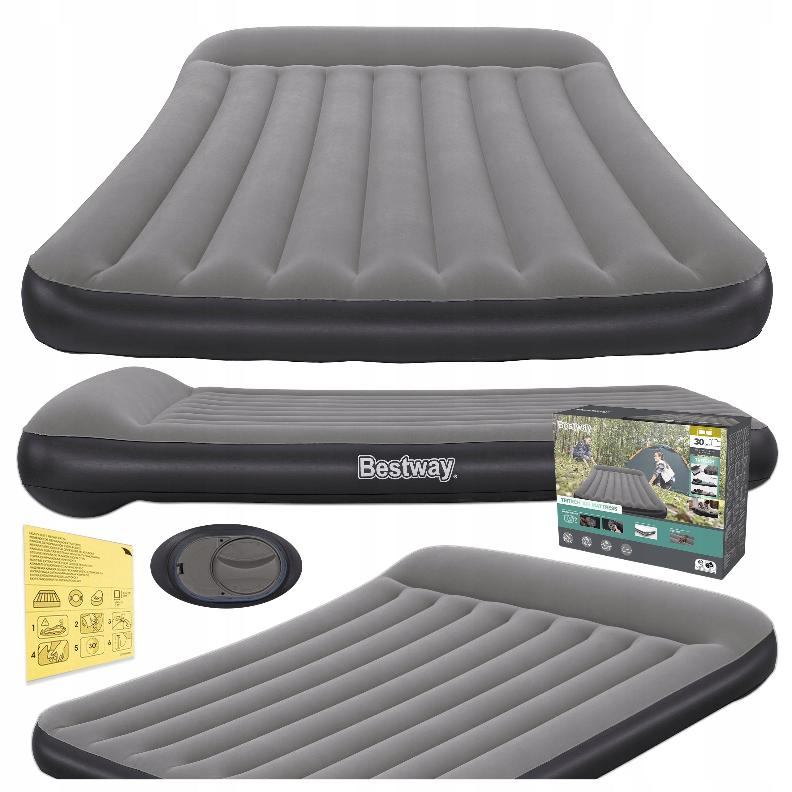 Mattress Inflatable with Pump for Sleeping High 2 persons Bestway 671BS MODEL 2026 Manufacturer code STR-671BS/26