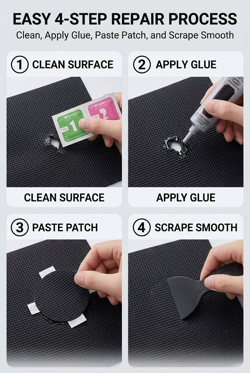 Mattress Pool Pontoon Repair Kit Patches Adhesive Waterproof Brand no brand