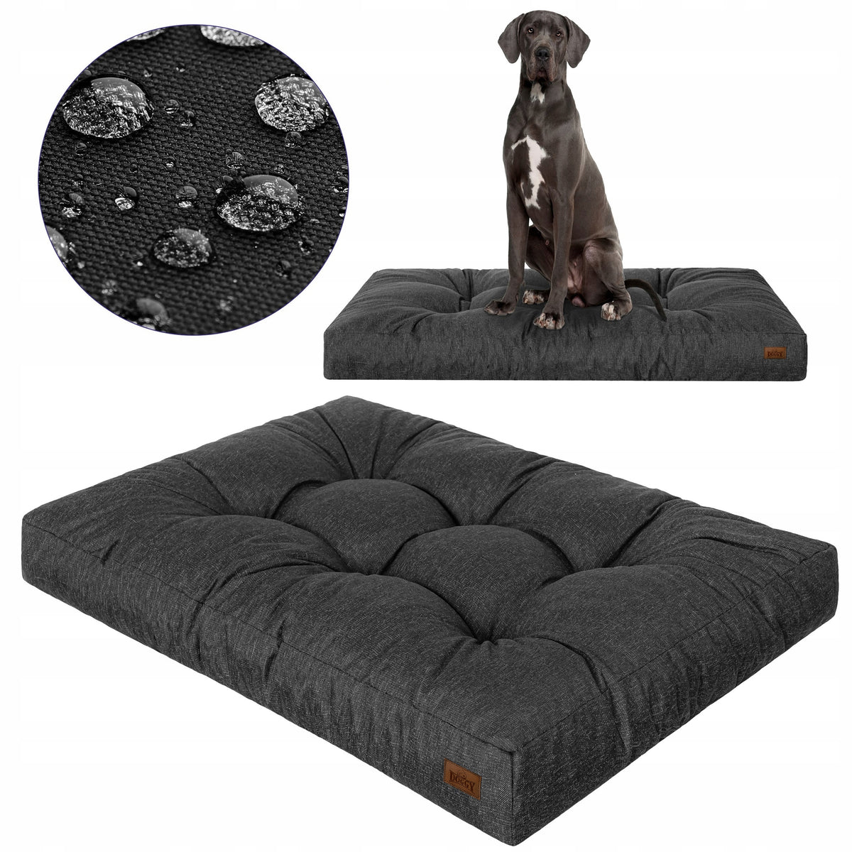 Mattress Quilted Waterproof Giga Bed Couch for Dog XXL 130x100 cm