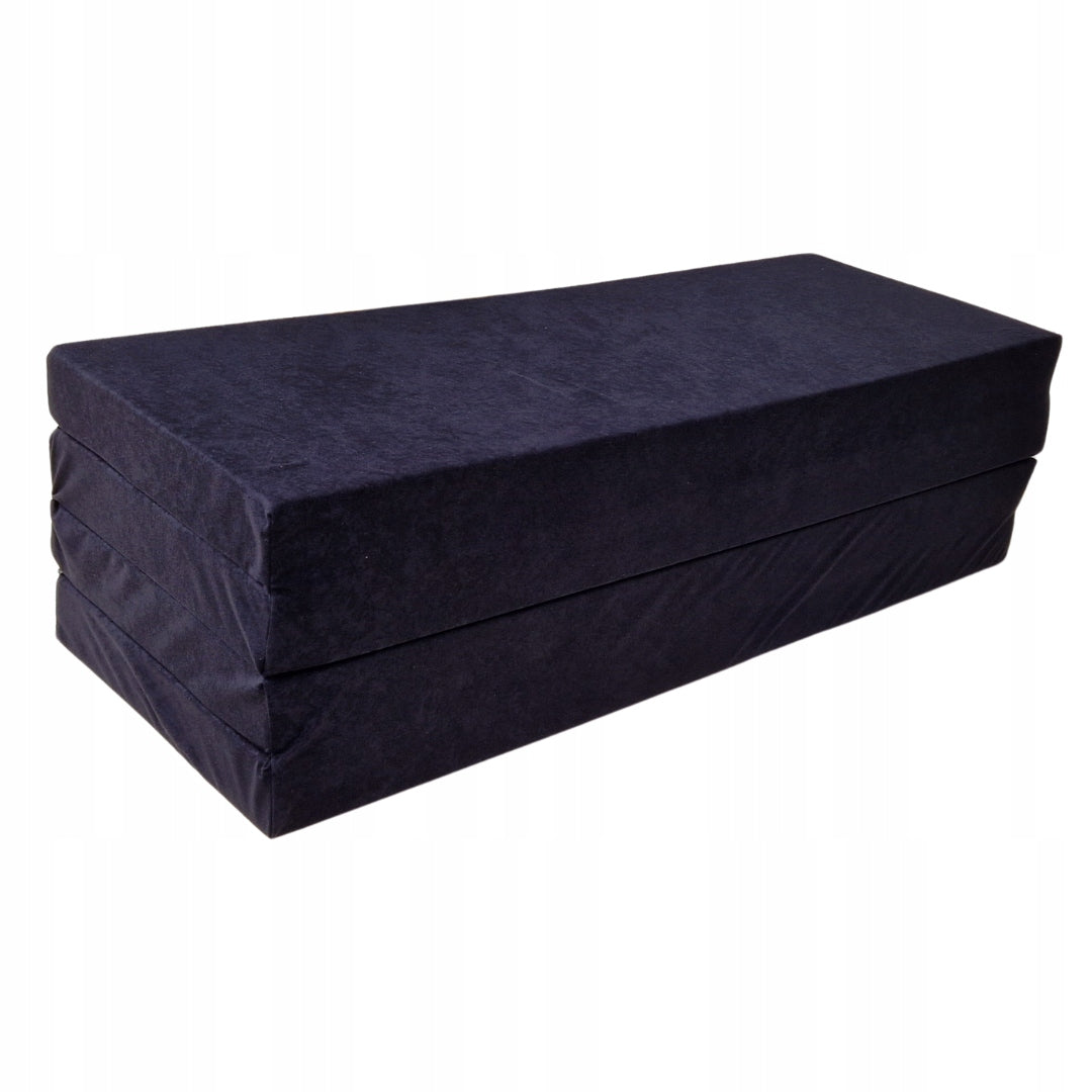 Mattress folding bed extra bed 200 x 140 x 8 cm - Black 0001 Brand Natalia Spzoo