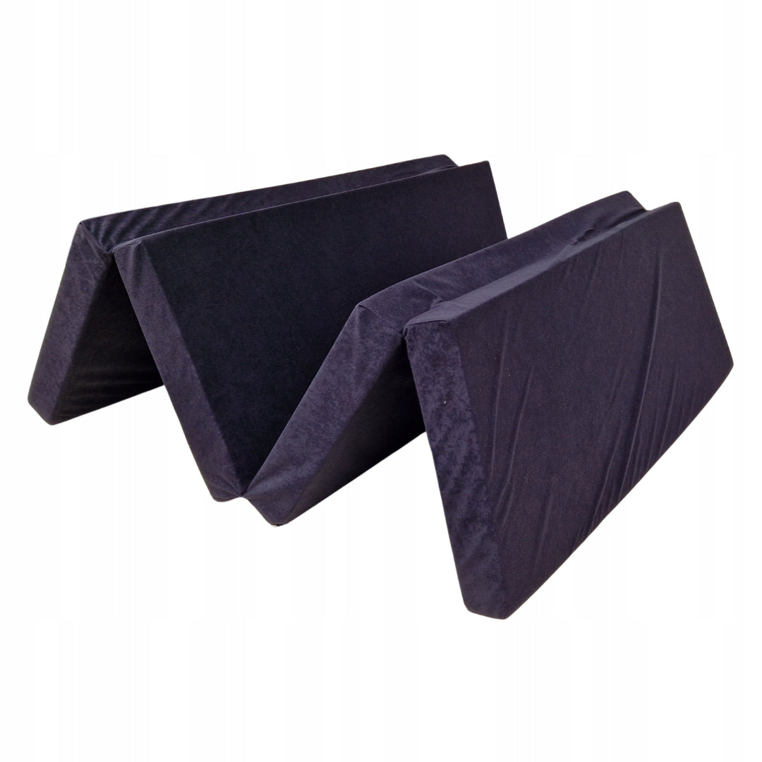 Mattress folding bed extra bed 200 x 140 x 8 cm - Black 0001