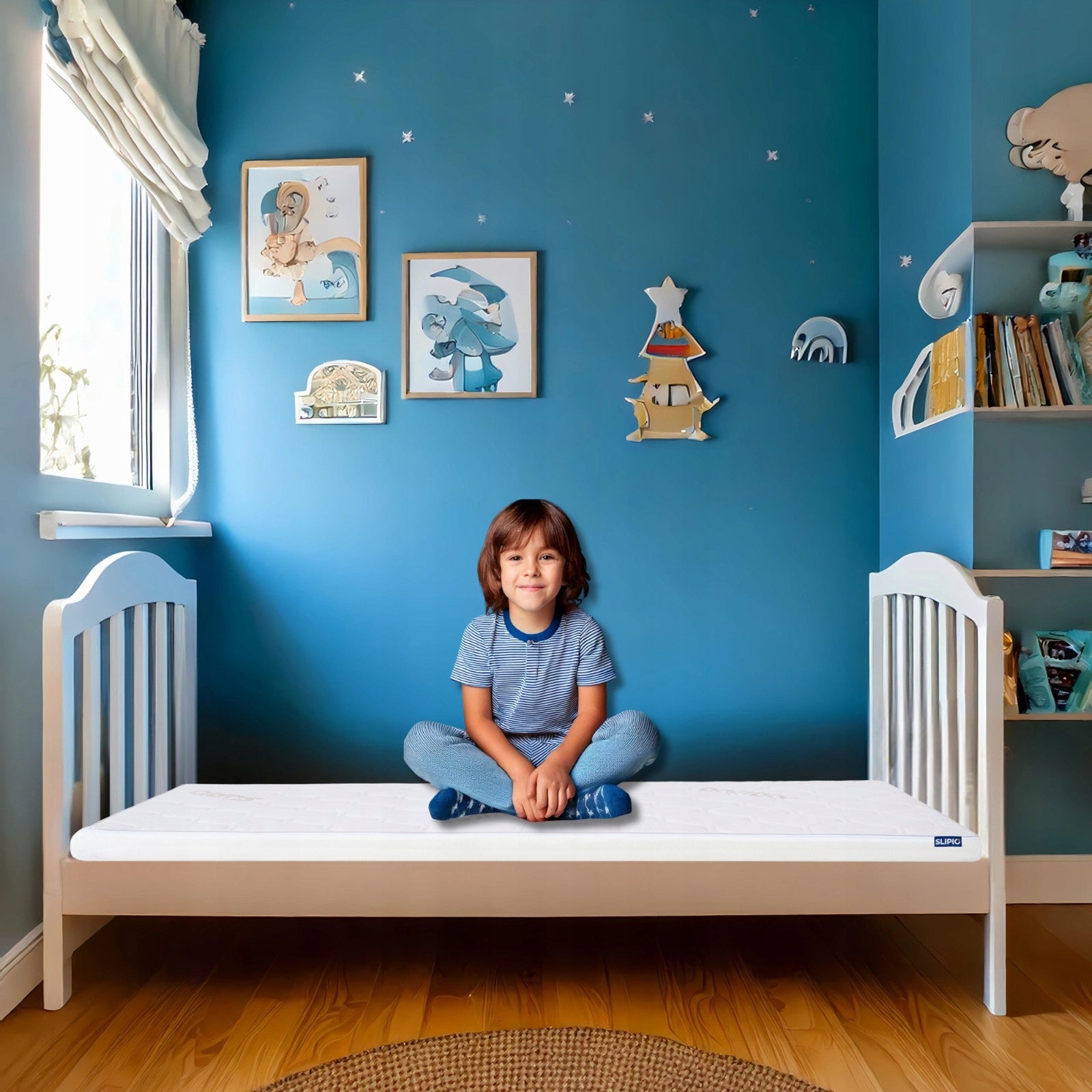 Mattress for crib 120x60x11 Silver, Ventilation SLIP-AIR, Anti-allergic Manufacturer code MDS120060