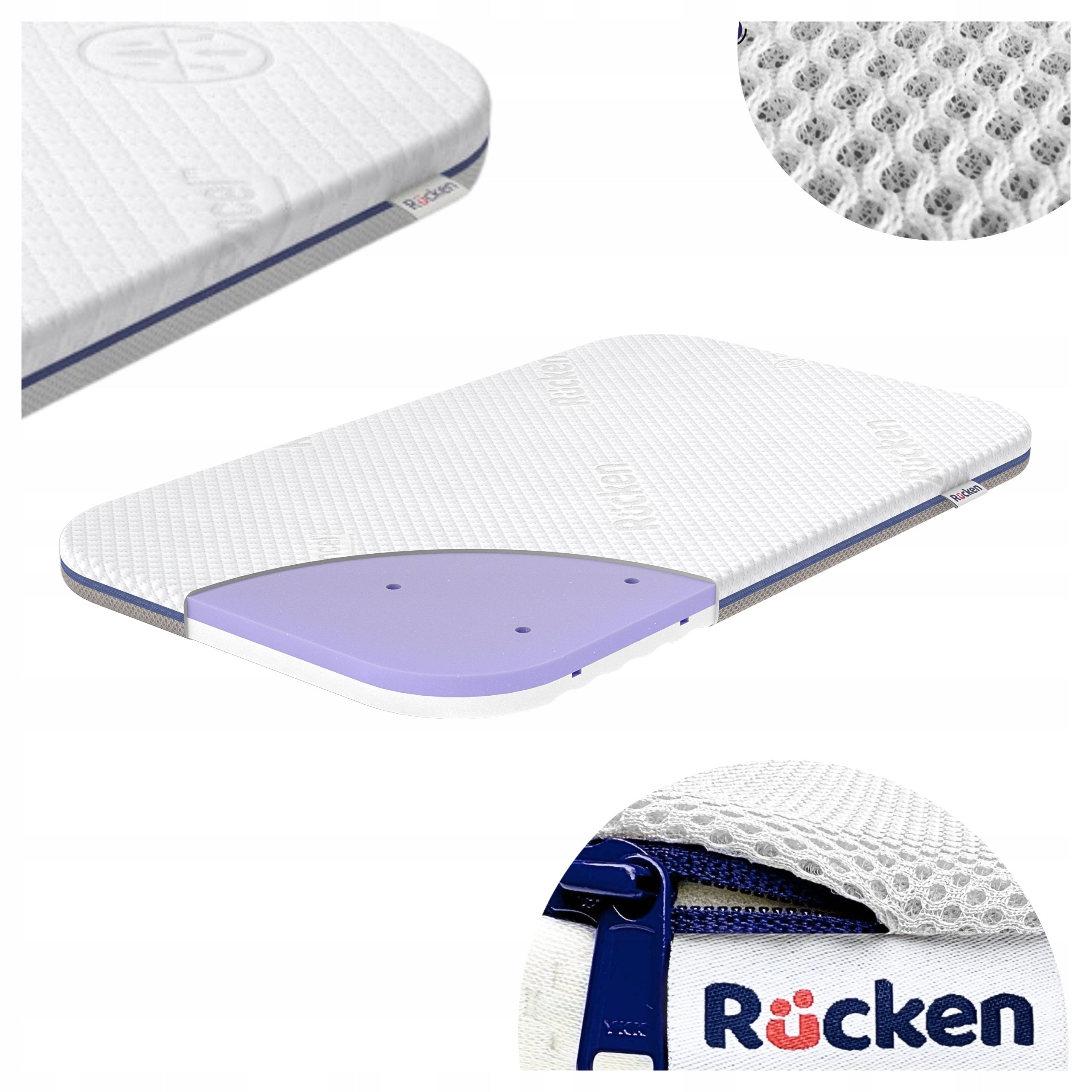 Mattress for extra bed fits Lionelo Aurora for cot 76x43
