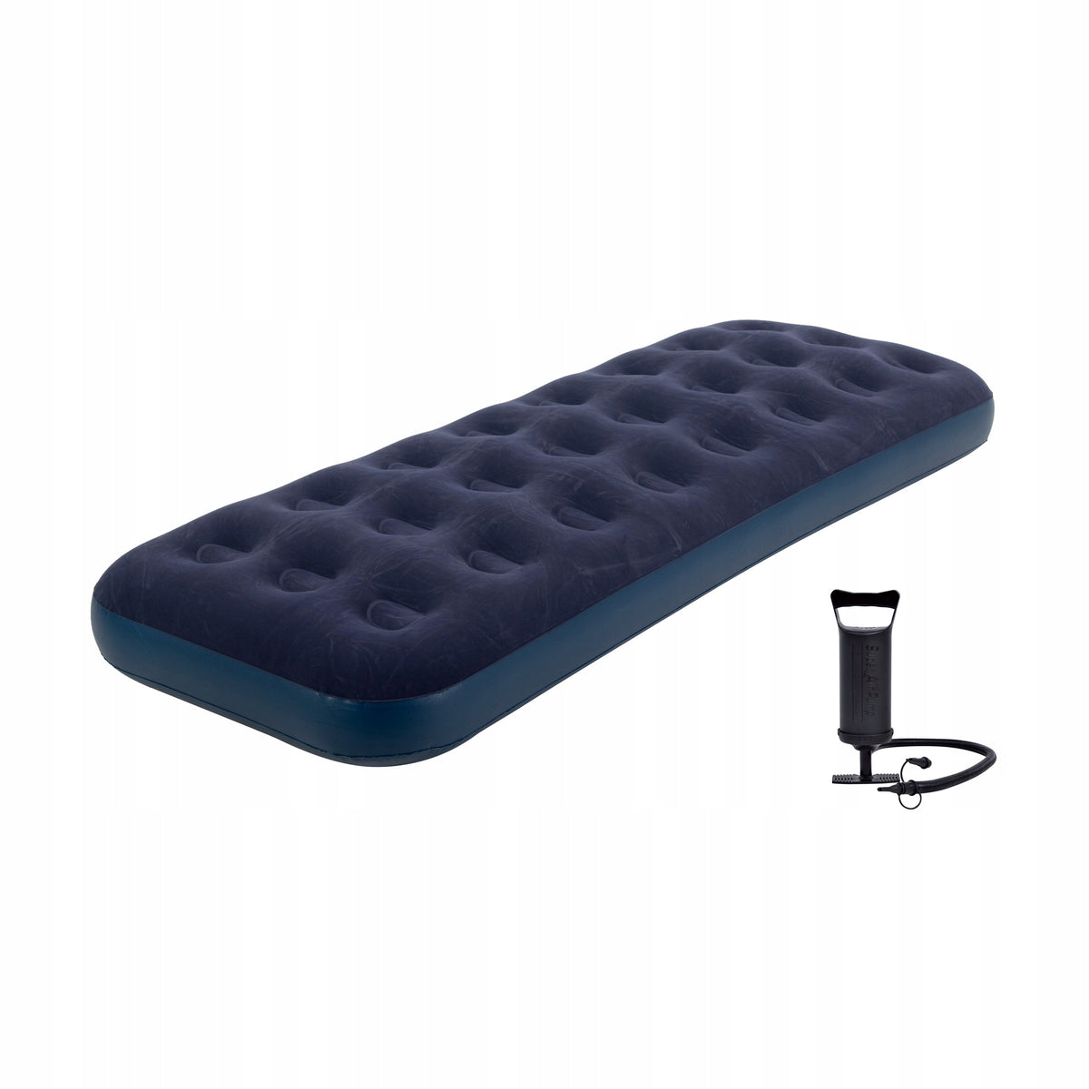 Mattress inflatable single bed velour set pump AVENLI 191x73x22 Manufacturer code 24040