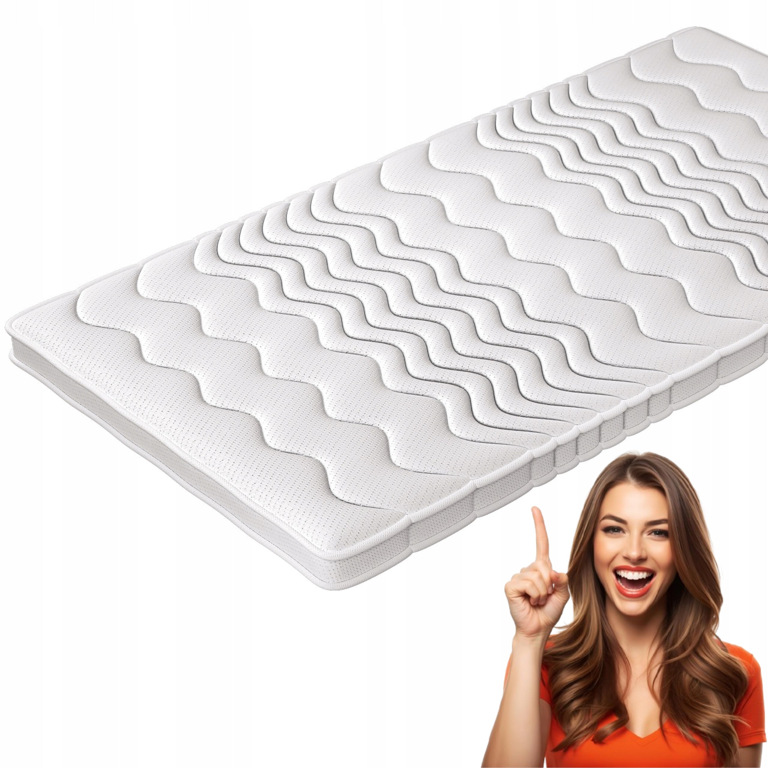 Mattress topper 140x200 foam PUR overlay CLASSIC L topper 5cm H2