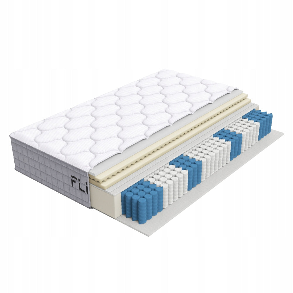 Mattress with pocket springs height 25cm H3 dimension 90x200cm