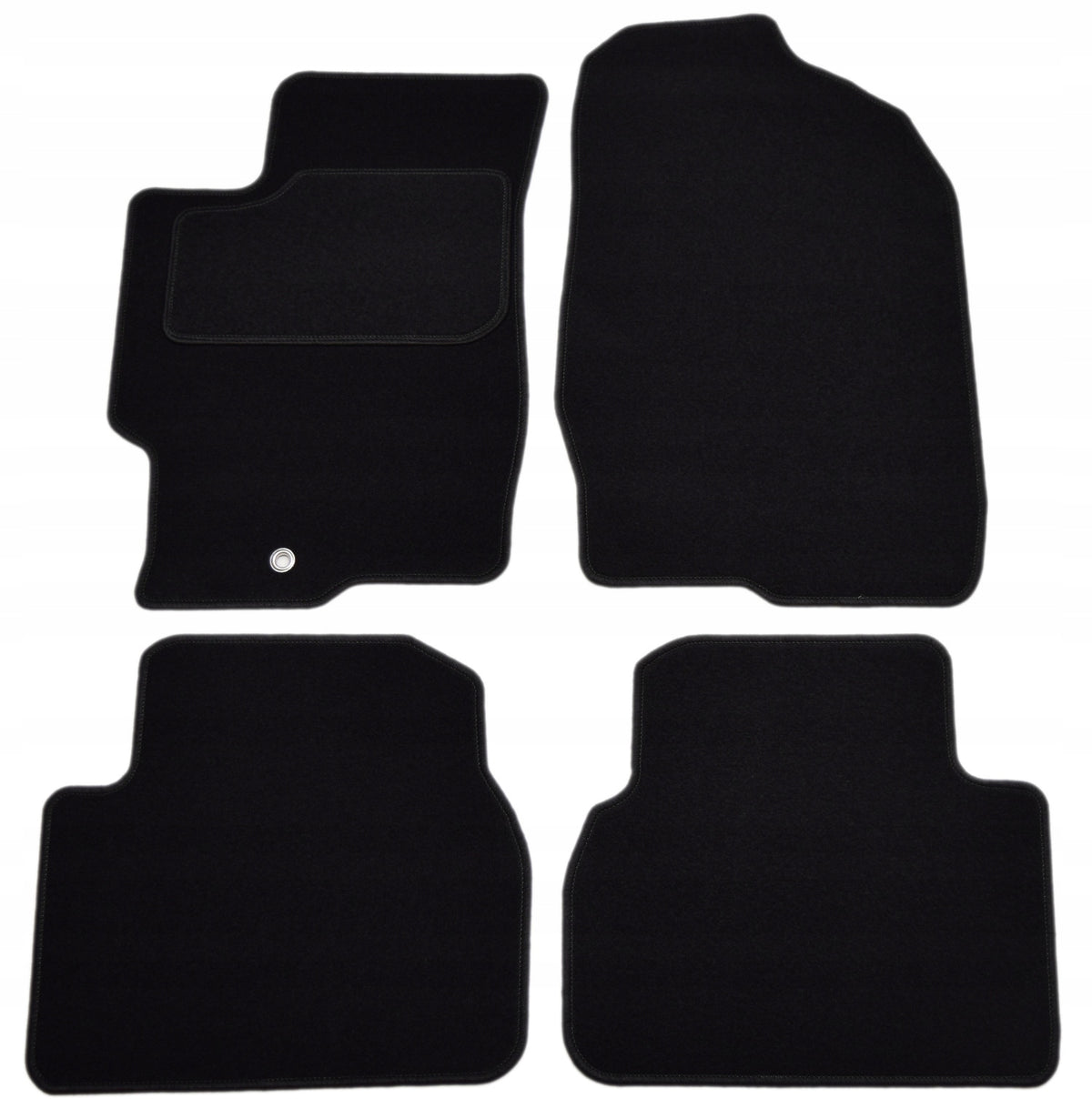 Mazda 6 2002-2008r. Black Velour Rugs - Economy.