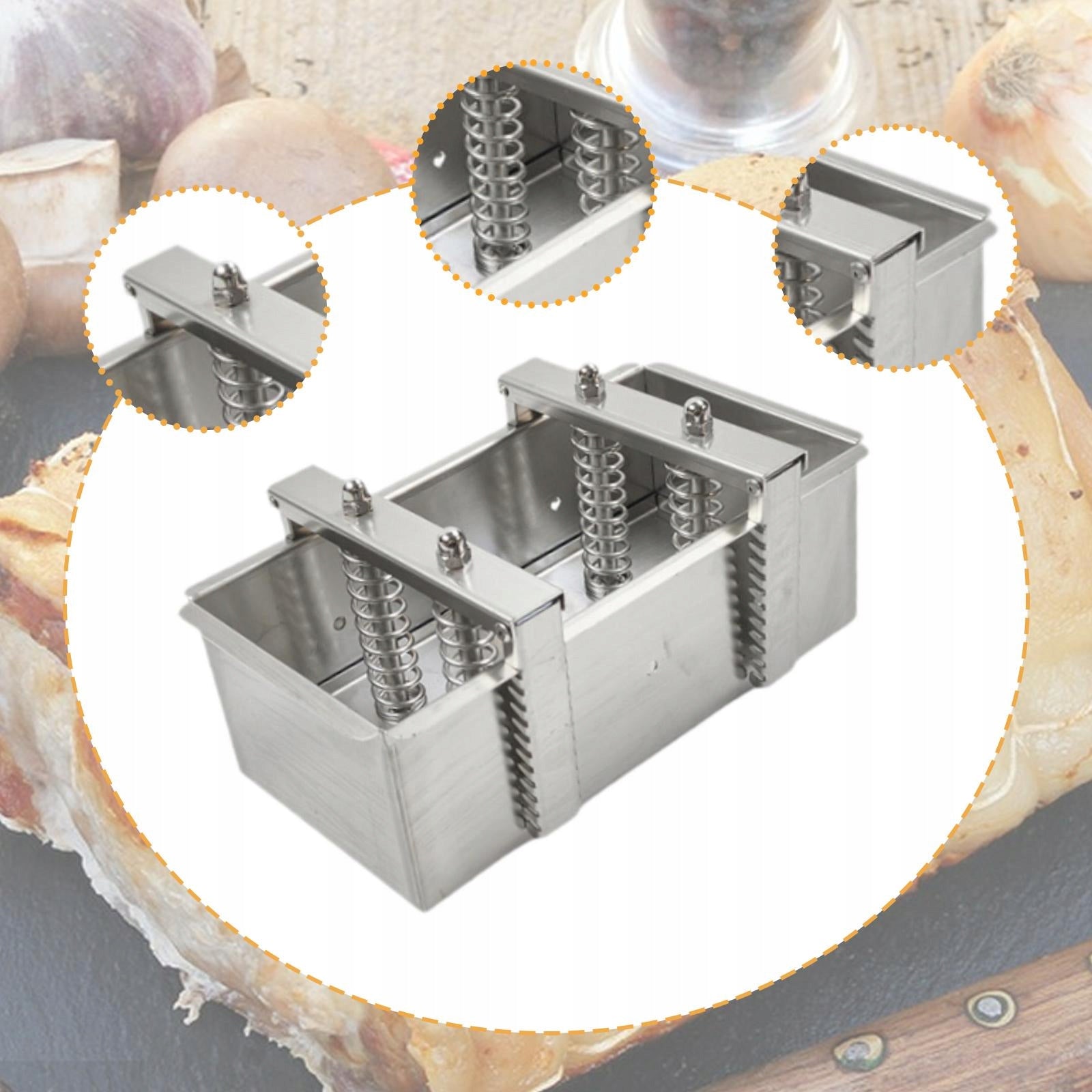 Meat Forming Maker Easy to Use Lunch Maker for Pressing Ham Style B Packaging status original