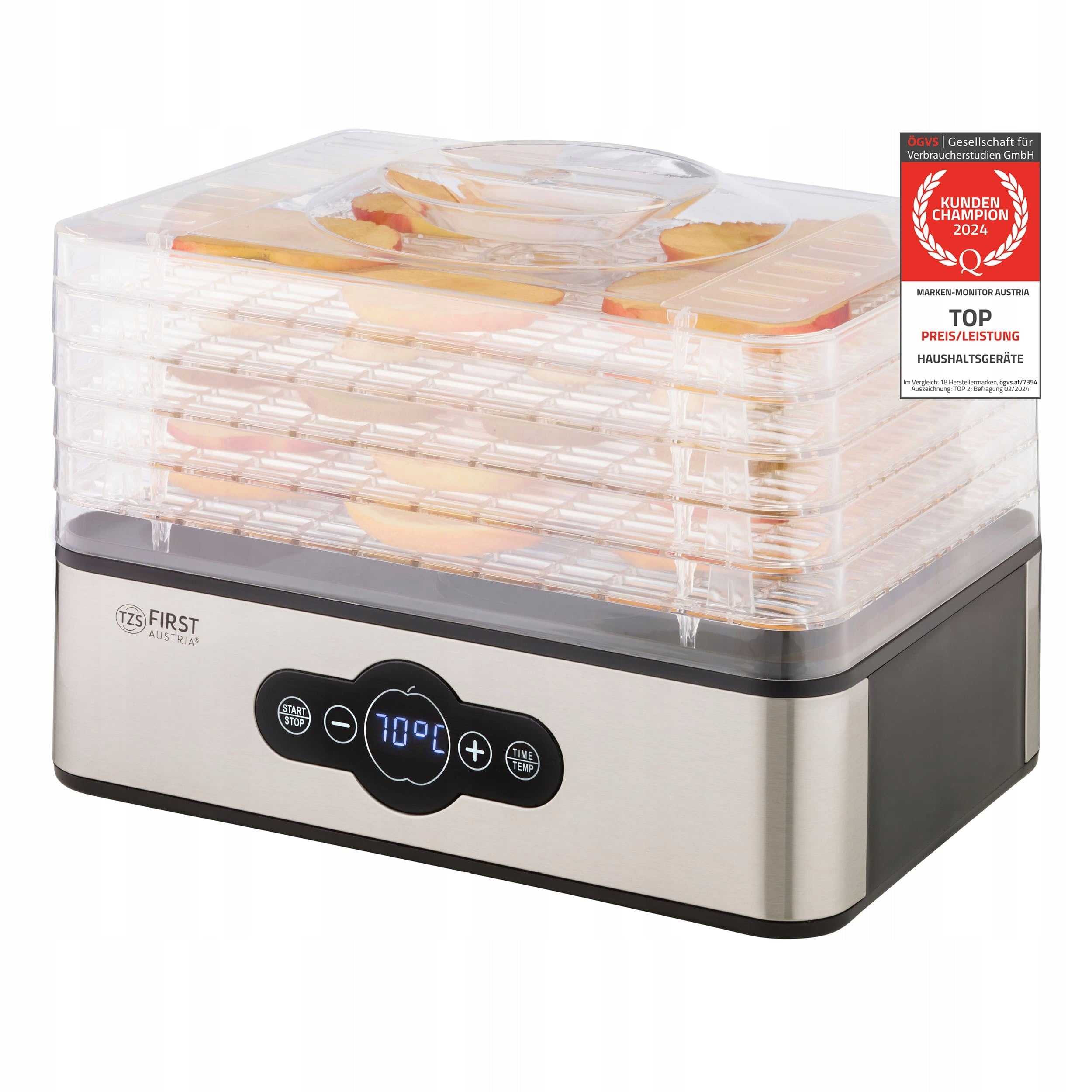 Meat Fruit Mushroom Dryer TZS First Austria BPA Free 240W 5 Sit Manufacturer code FA-5126-5
