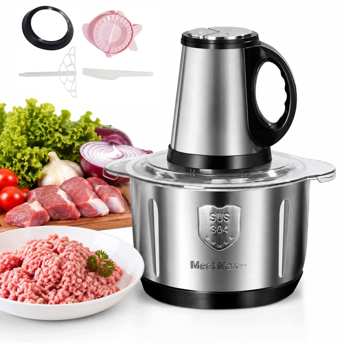 Meat Shredder Food Malakser Kitchen Chopper Vegetable Blender 5L