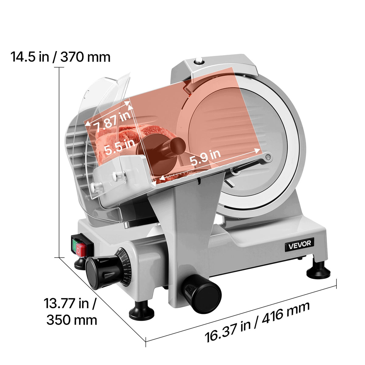 Meat Slicer 300W Electric Quick Slicing And Easy Cleaning Manufacturer code DRQPJSYKSYBZL