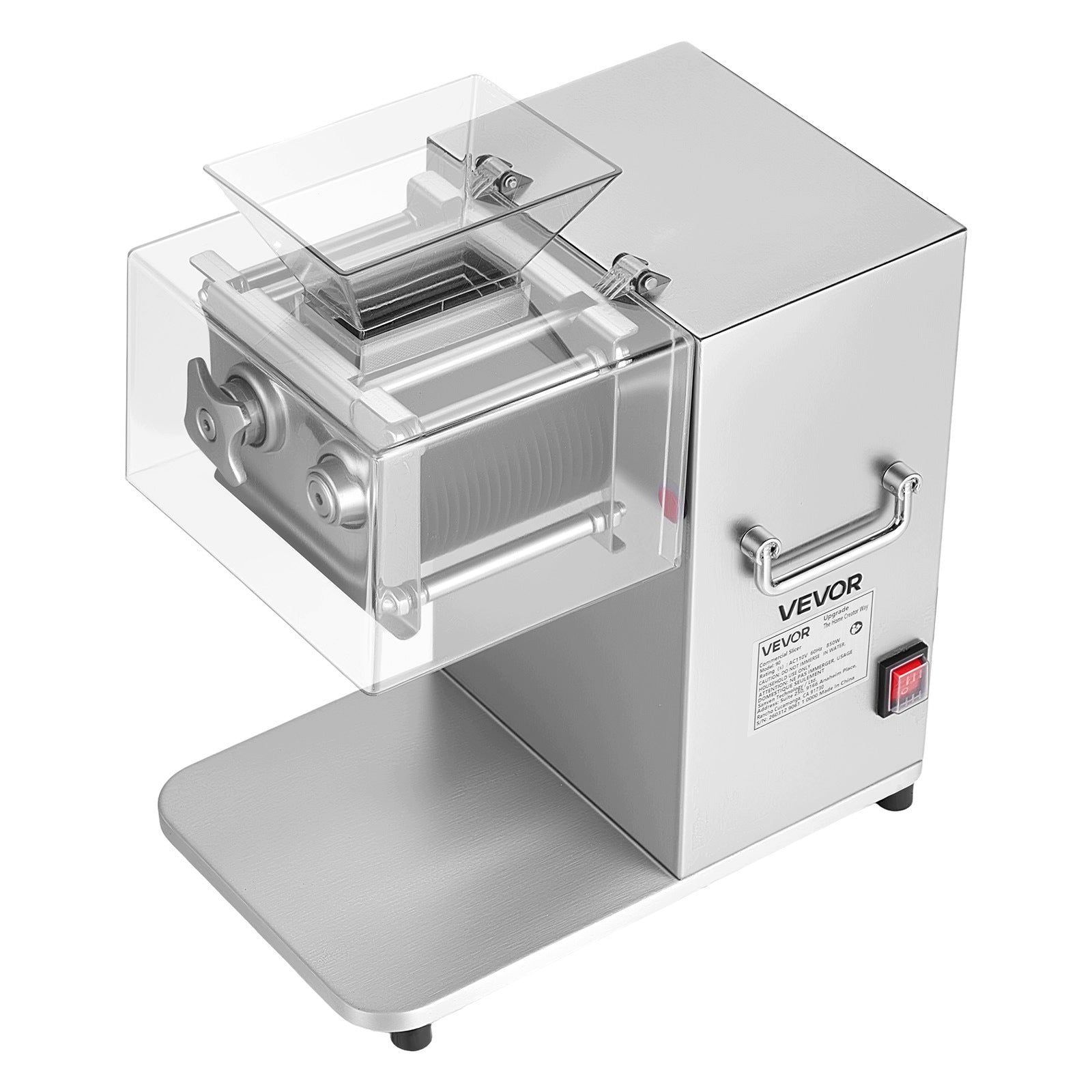 Meat Slicer 850W 250KG/H Cutting Thickness 5MM Removable And Washable Brand Vevor