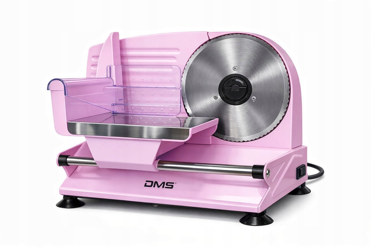 Meat Slicer Cheese Bread Electric Steel DMS AS-400 Pink