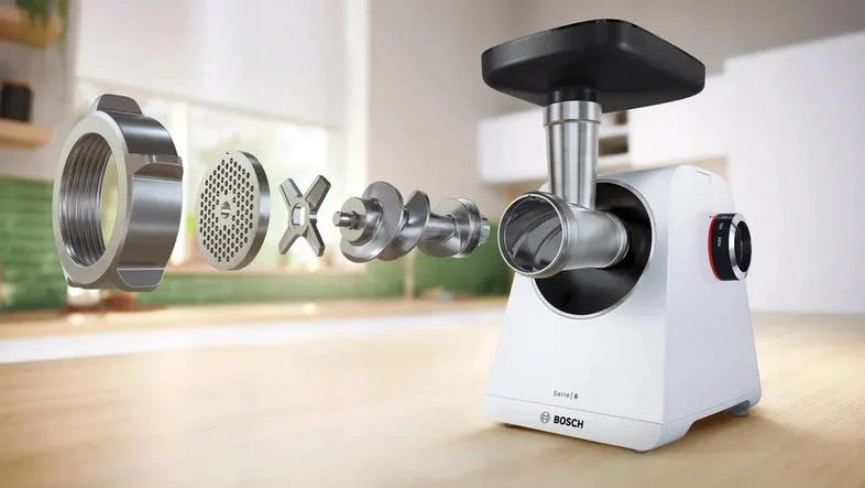 Meat grinder BOSCH MFWS607W Series 6 MultiPower 2100 W White Packaging status original