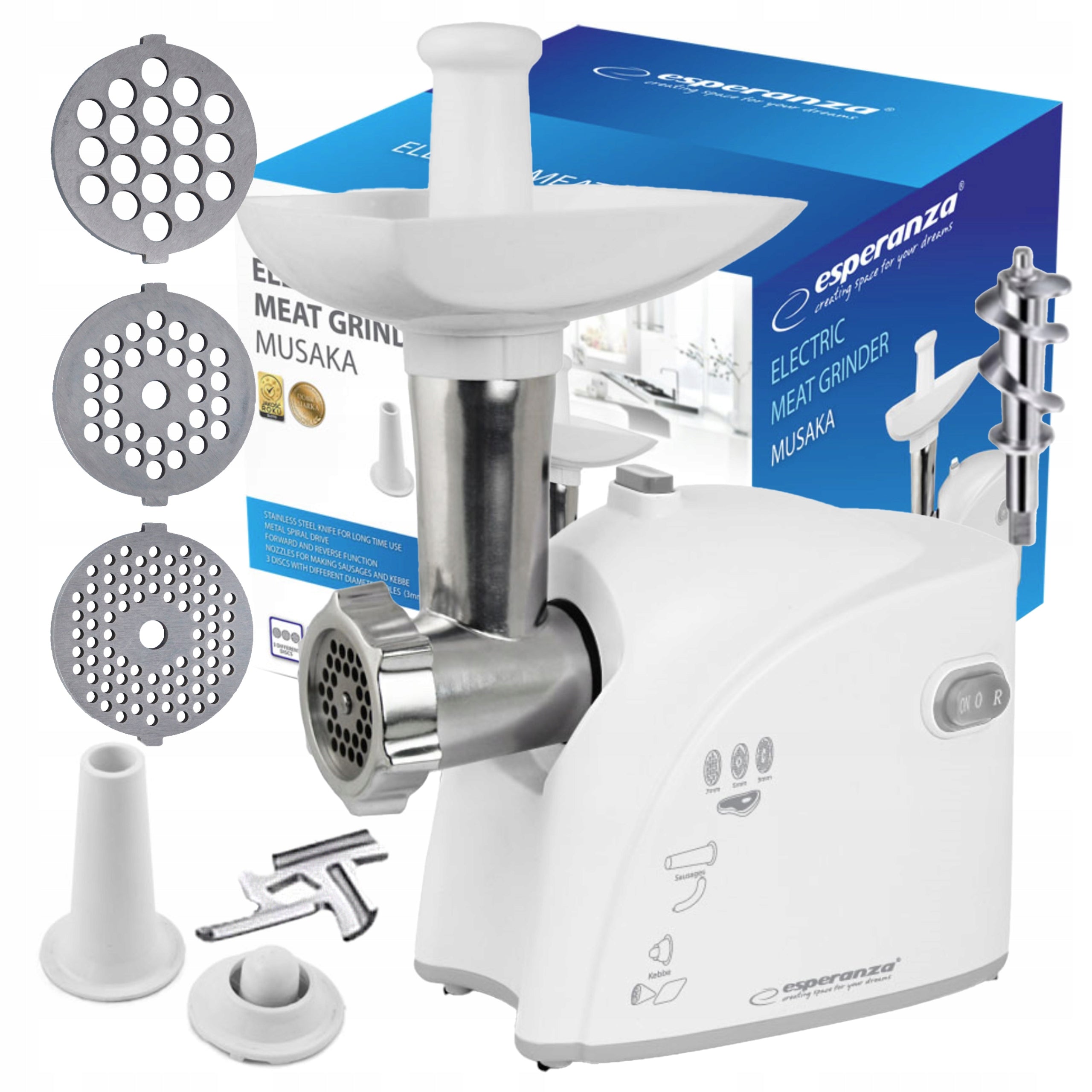 Meat grinder Esperanza Musaka EKM032 2200W white