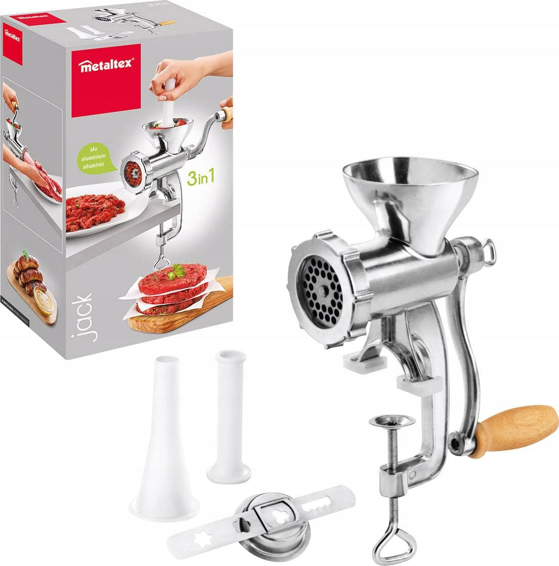 Meat grinder Metaltex Jack silver/grey Manufacturer code 251721010