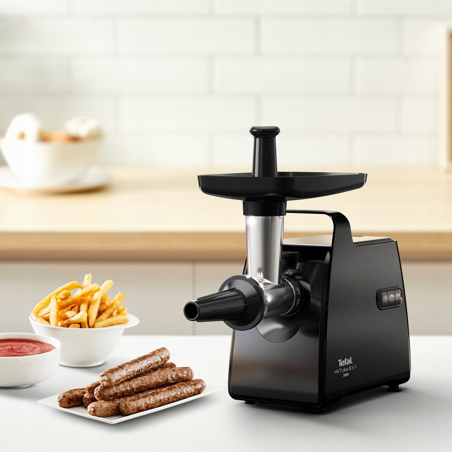 Meat grinder TEFAL NE553838 2000 W 6w1 2,8kg/min Grinding efficiency 2.8 kg/min