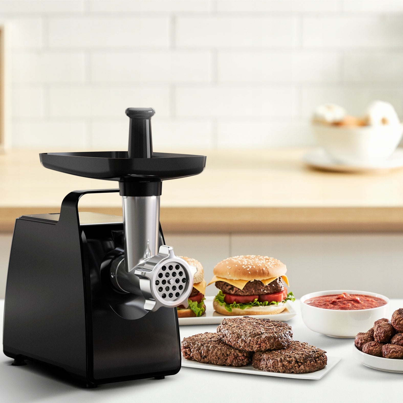 Meat grinder TEFAL NE553838 2000 W 6w1 2,8kg/min Model NE553838